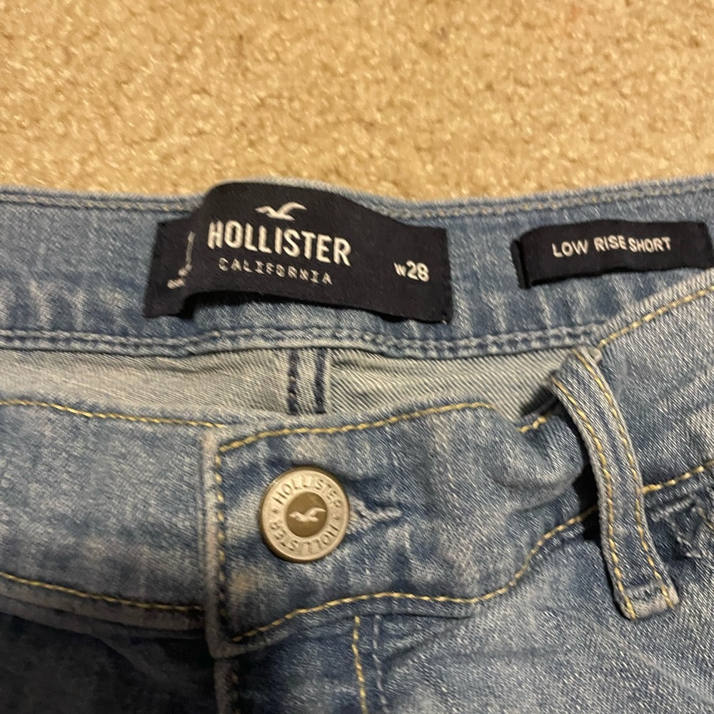 Blue Hollister jean shorts